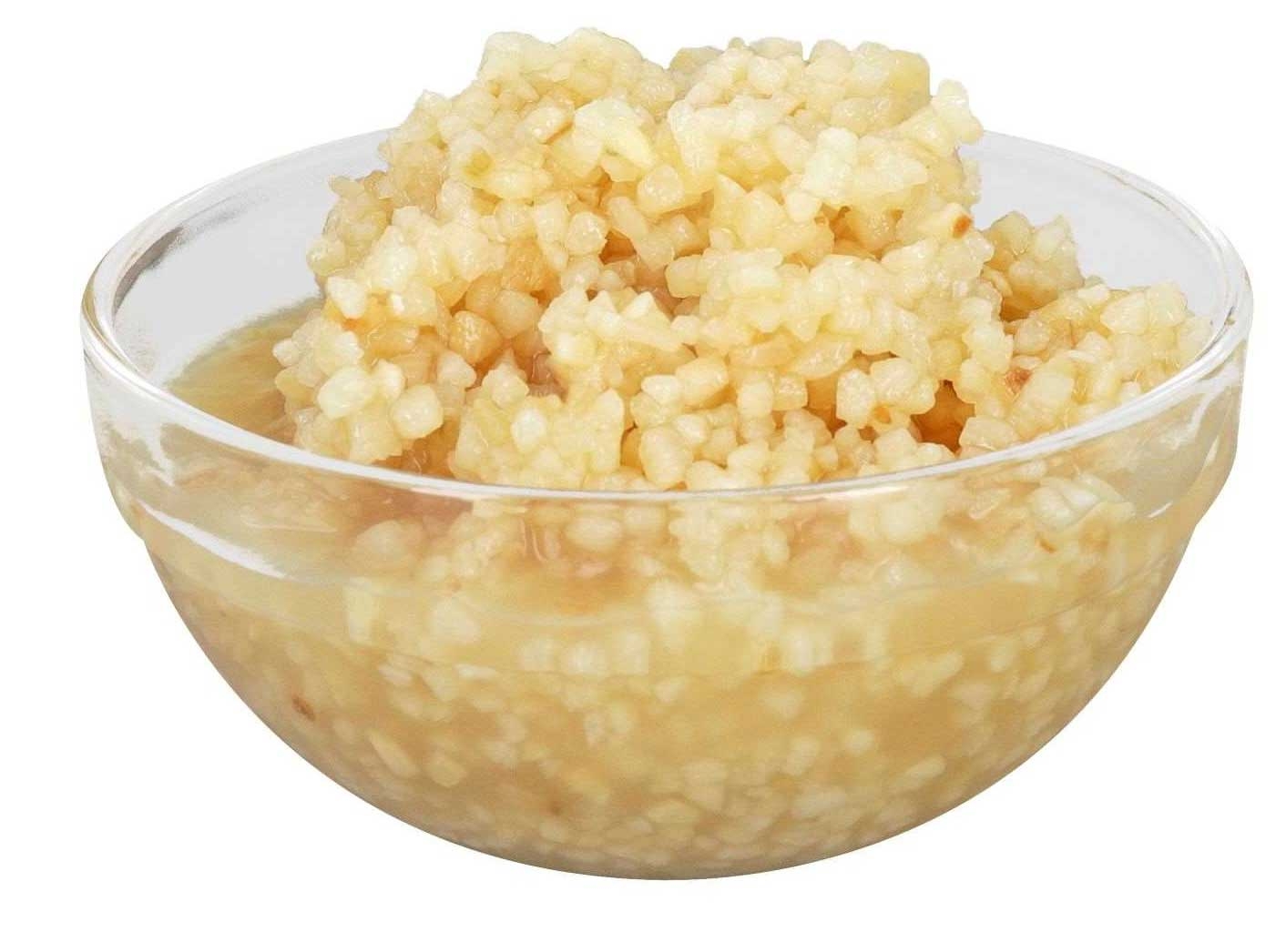 Italian Rose Minced Garlic in Water, 40 Pound