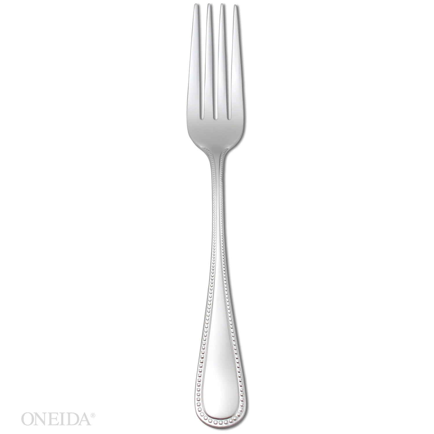 Oneida Pearl 18/10 Stainless Steel European Size Table Fork, 8.3 inch -- 12 per case.