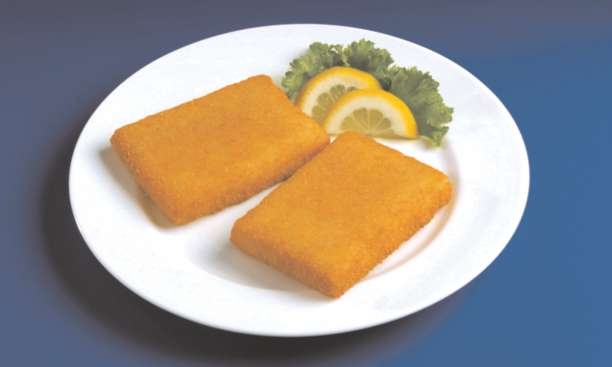 SeaCrisp Breaded Rectangle Minced Fish, 3 Ounce of 52-54 Pieces, 10 Pound.