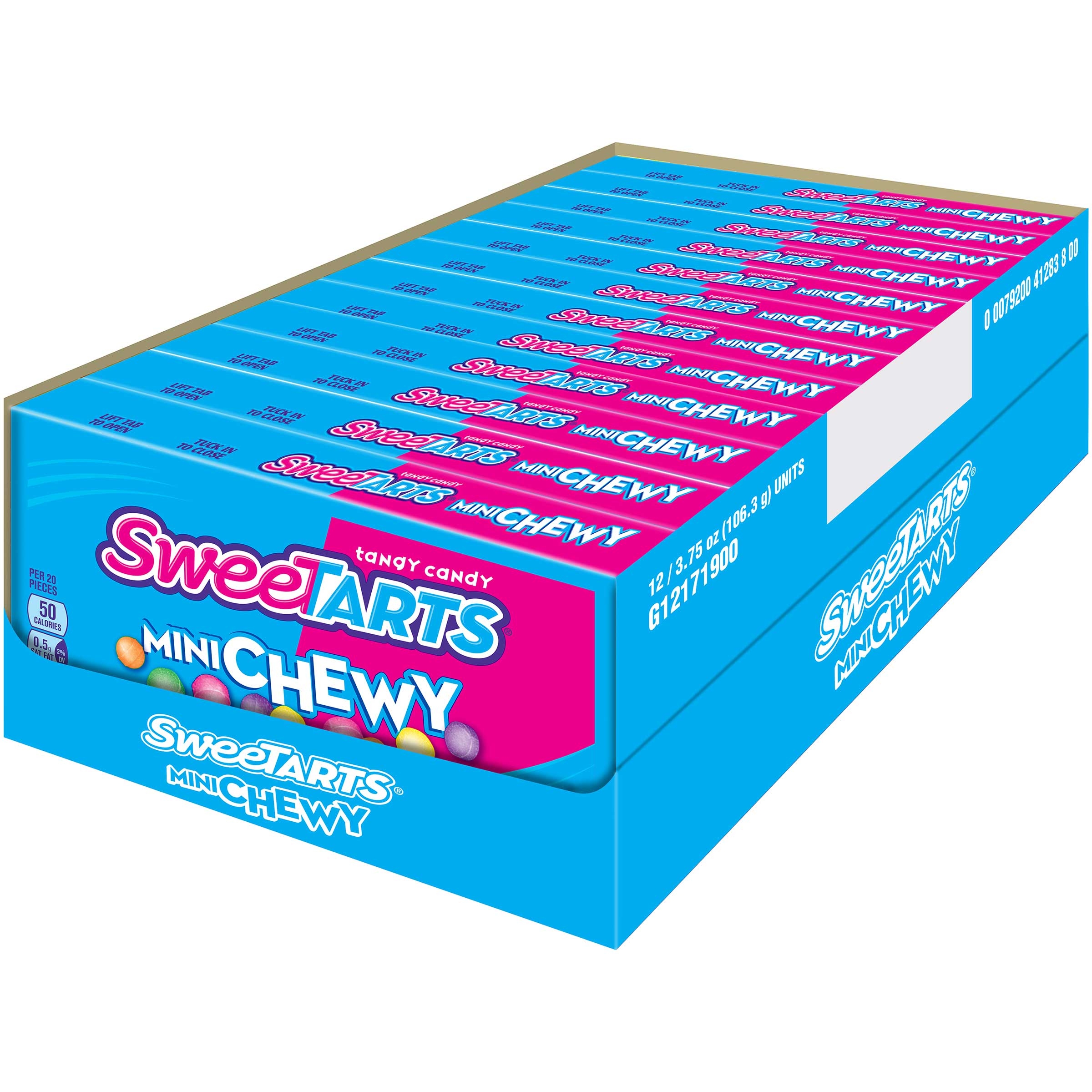 Wonka SweeTarts Mini Chewy Candy, 3.75 Ounce -- 12 per case.