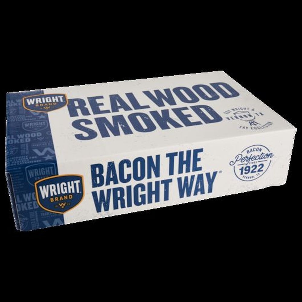 Wright Naturally Hickory Smoked Regular Sliced Bacon, 30 Pound