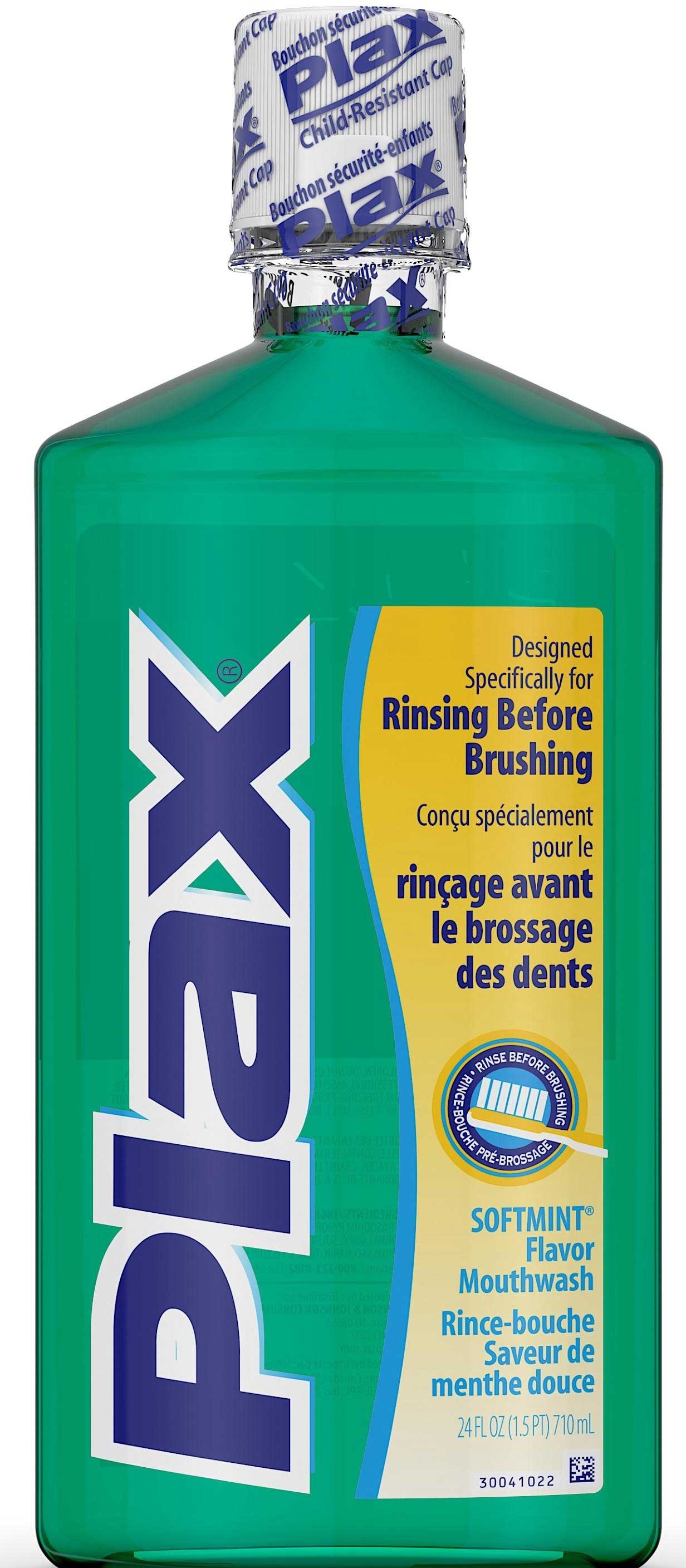 Plax Soft Mint Flavor Mouthwash, 24 Fluid Ounce -- 12 per case