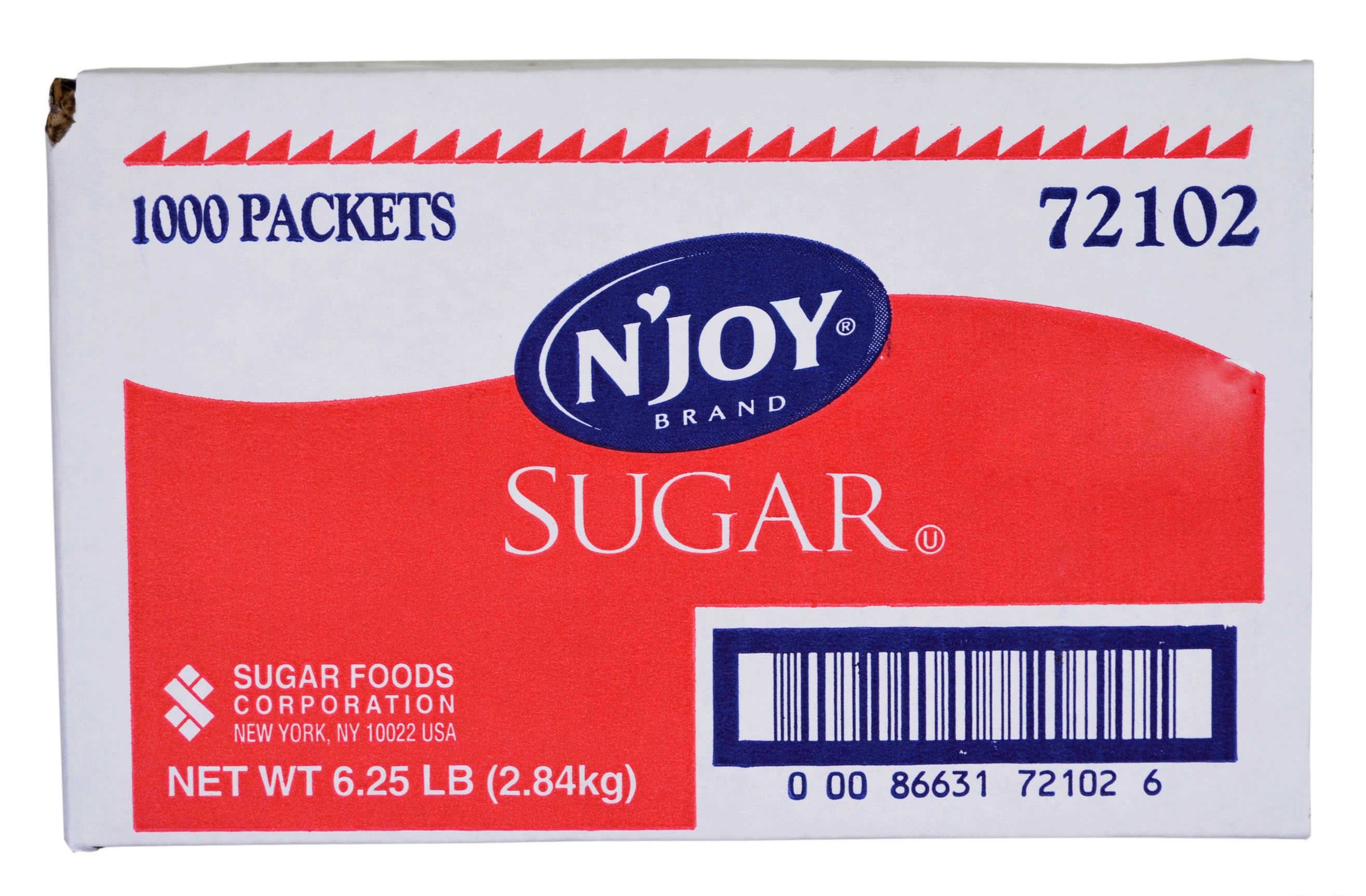 Natural Joy Sugar, .1 Ounce -- 1000 Packet