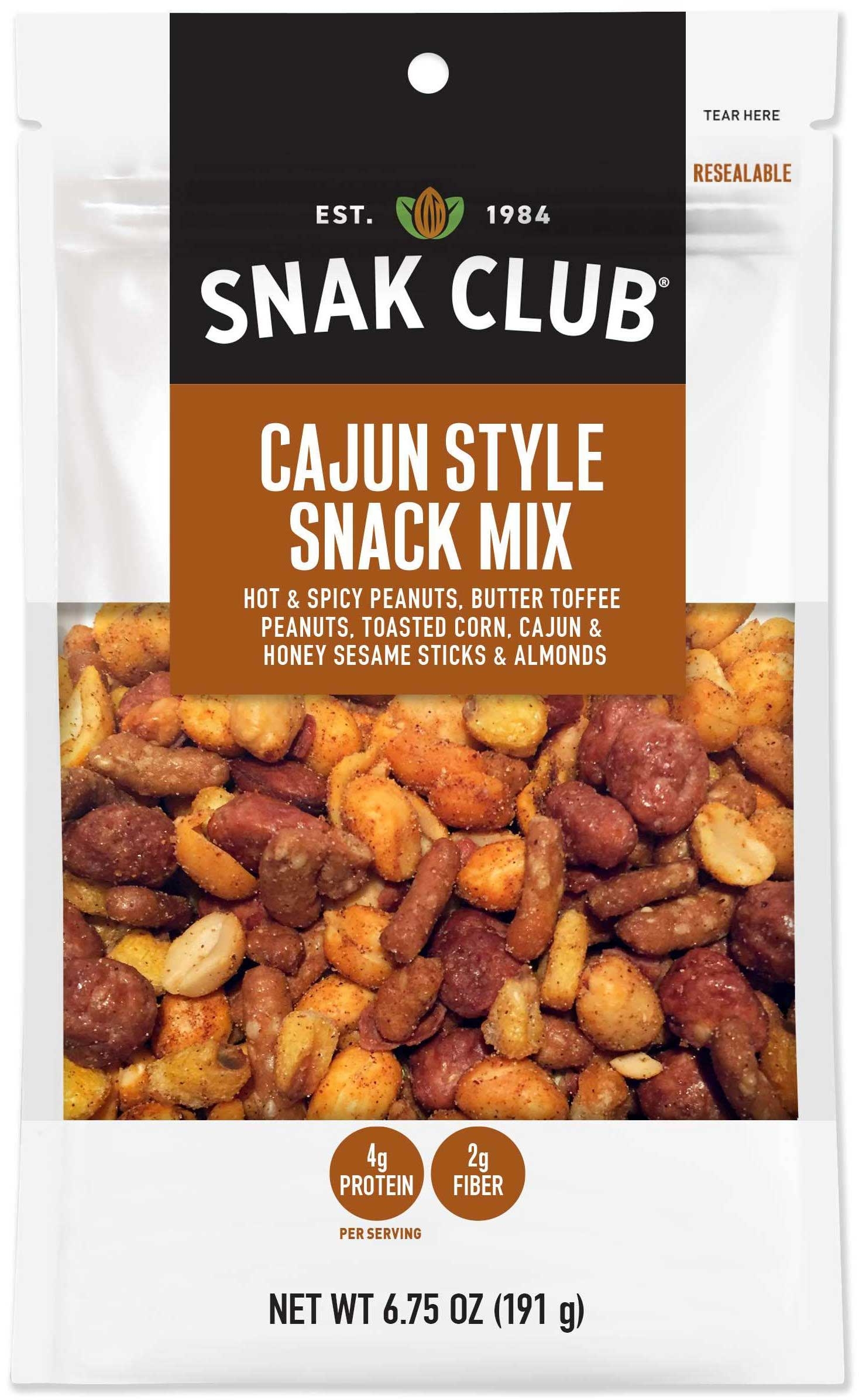 Century Snacks Cajun Style Savory Snack Mix, 6.75 Ounce -- 6 per case