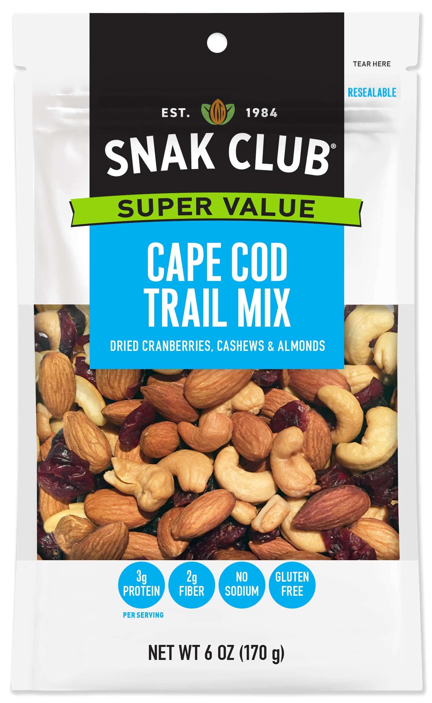 Century Snacks Snak Club Super Value Cape Cod Trail Mix, 3.5 Ounce -- 6 per case