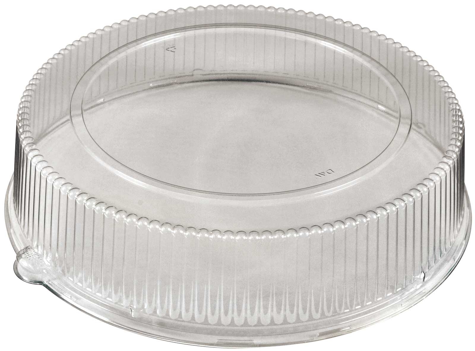PartiPak PETE Round Everyday Fluted Dome Lid Only, 18 inch -- 50 per case.