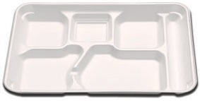 D and W Fine Pack Envirofoam 6 Compartment Tray -- 500 per case