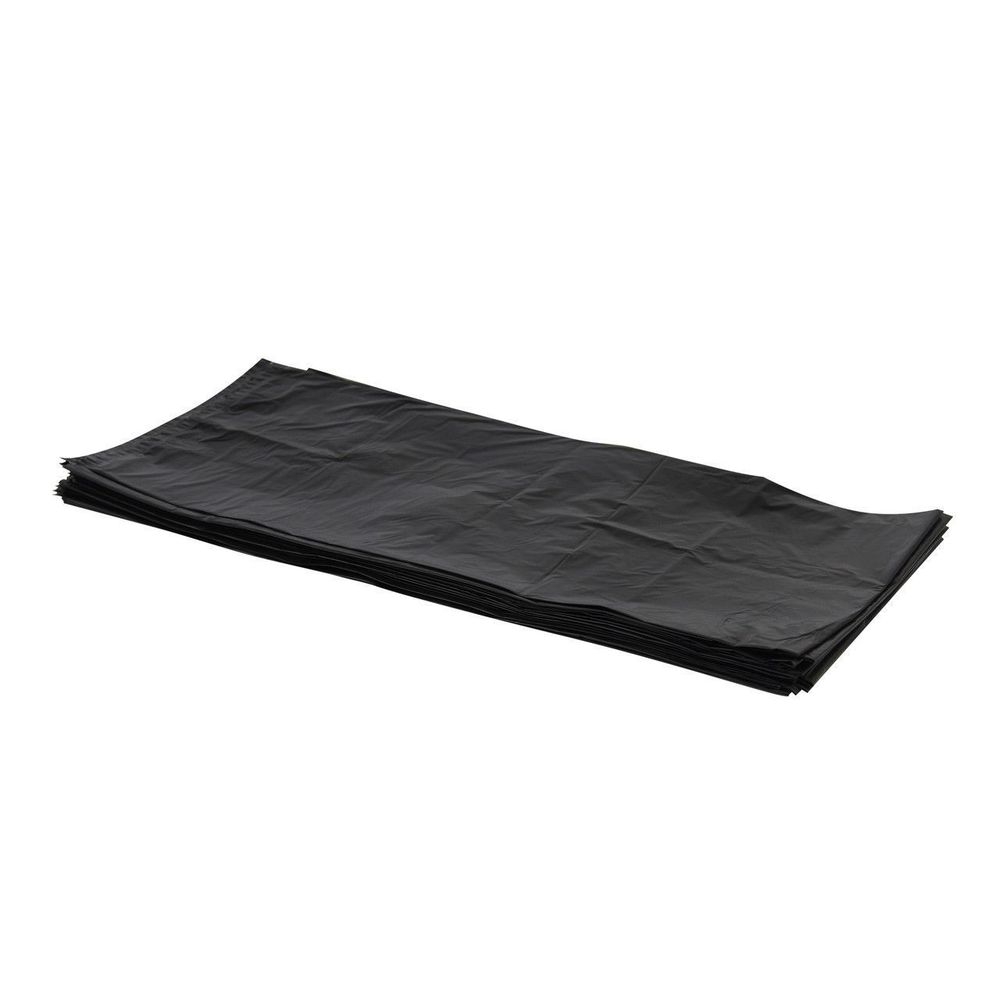 Heritage 17 x 17 inch LLDPE Black 0.35 Mil Flat Pack Can Liner, 4 Gallon Capacity -- 1000 per case.