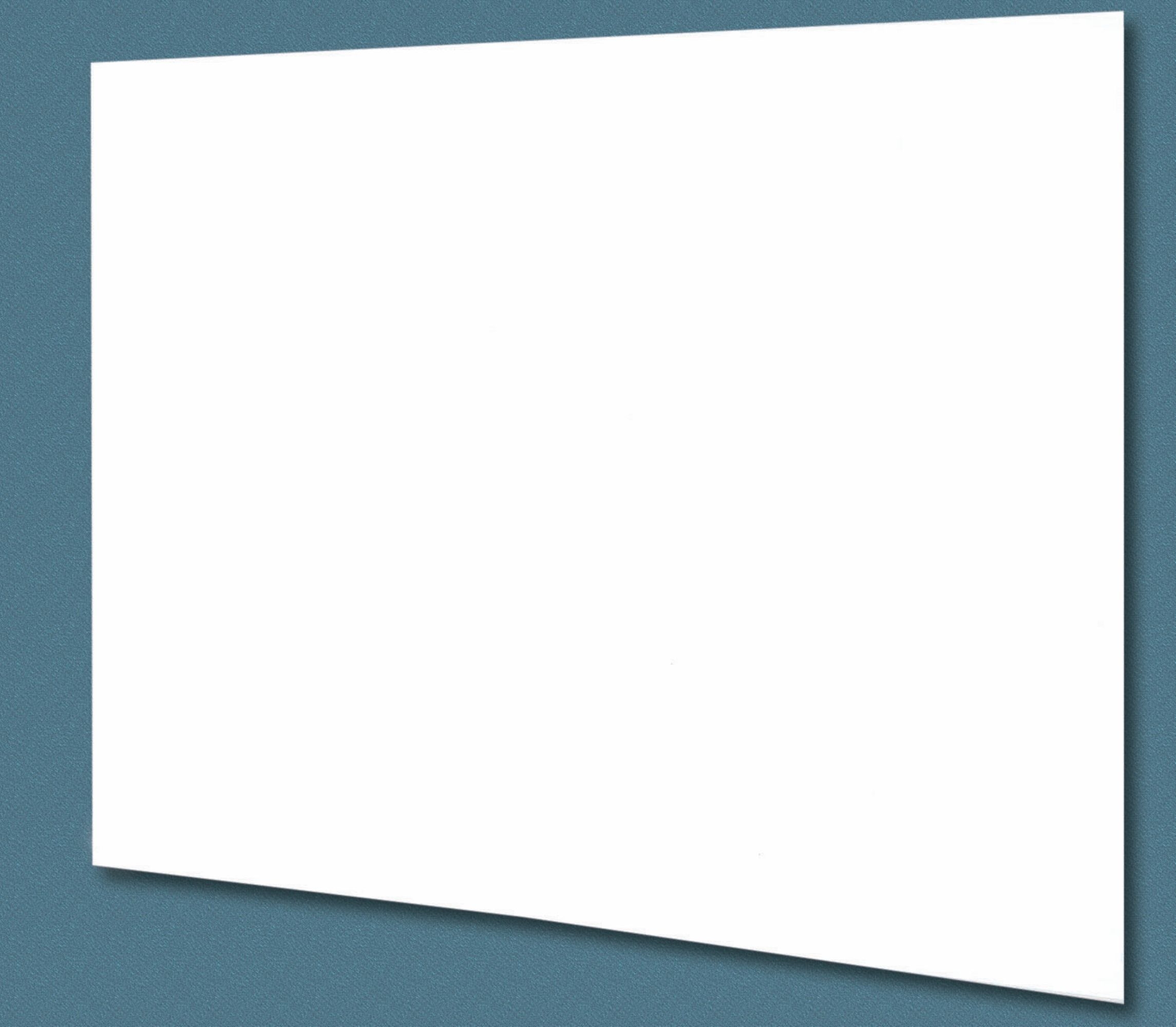 Aarco ClearVision Z-Bar Mounting 3 mm Magnetic Glass Markerboard, 36 inch Height x 48 inch Width