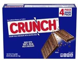 Crunch Chocolate Bar - Share Pack, 2.75 Ounce -- 144 per case