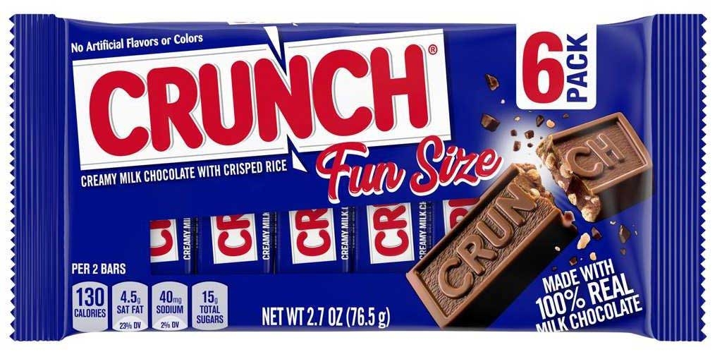 Crunch Fun Size Milk Chocolate Bar, 2.7 Ounce -- 24 per case