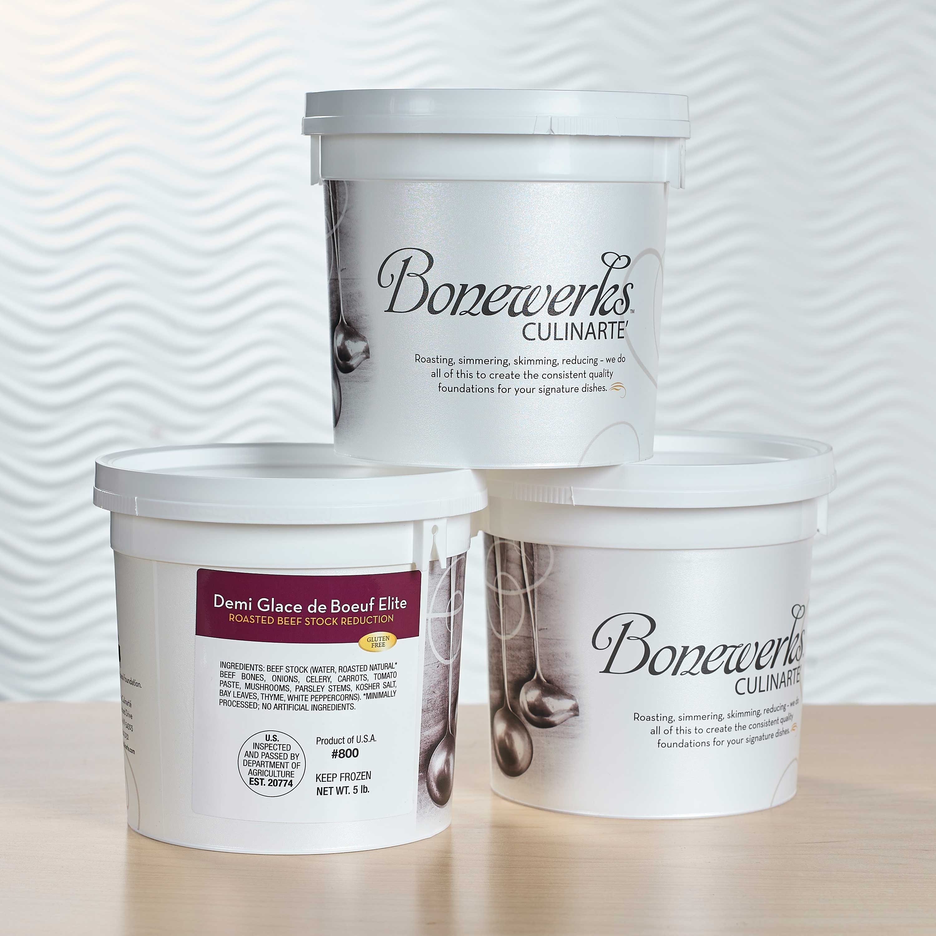 Bonewerks Culinarte Demi Glace De Boeuf Elite, 5 Pound -- 4 per case.