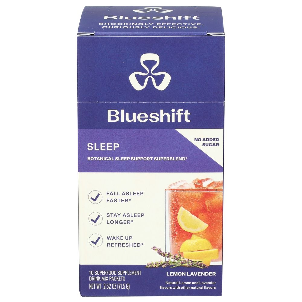 Blueshift Sleep Lemon Lavender Drink Mix, 10 count