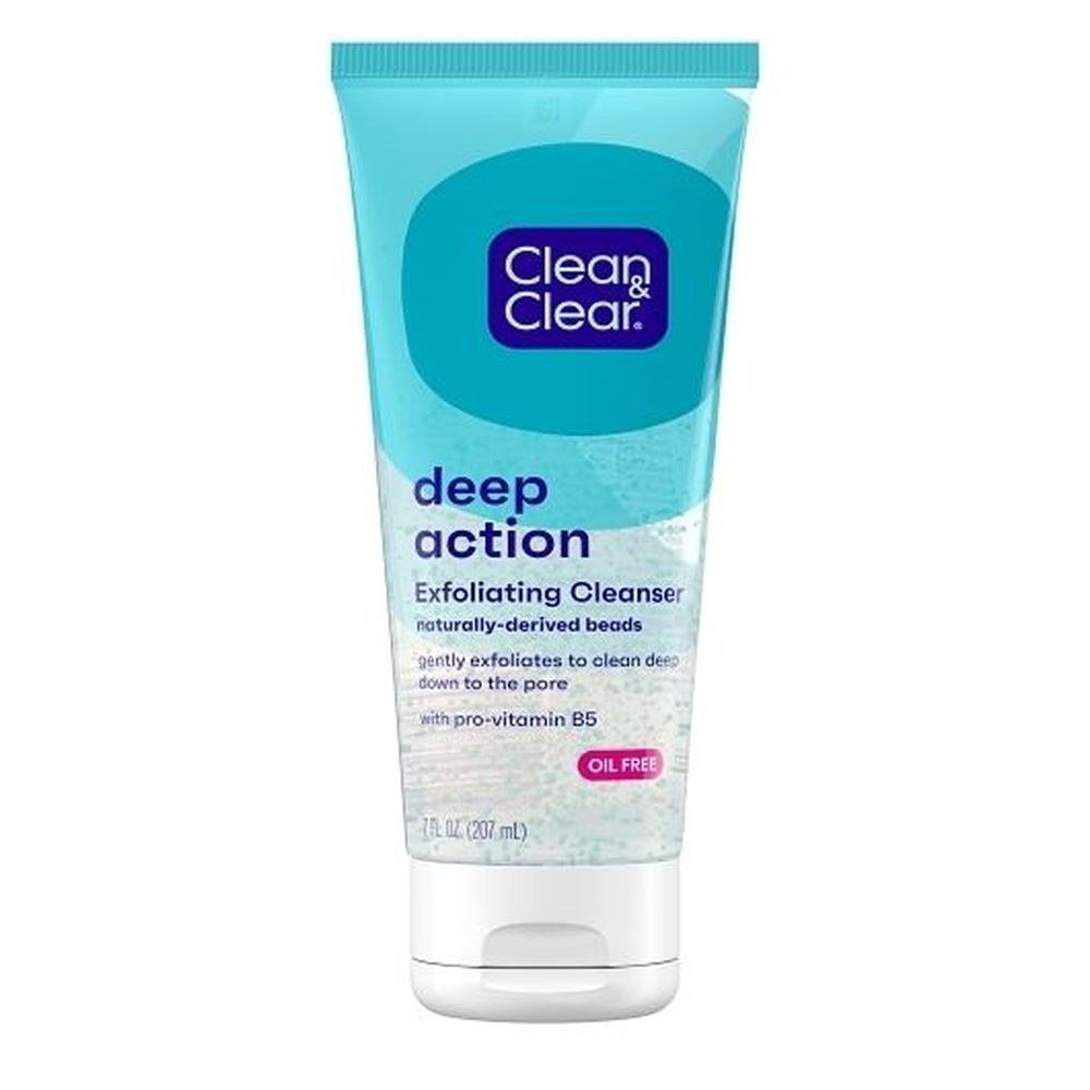 Clean and Clear Deep Action Exfoliating Cleanser, 7 Ounce -- 12 per case