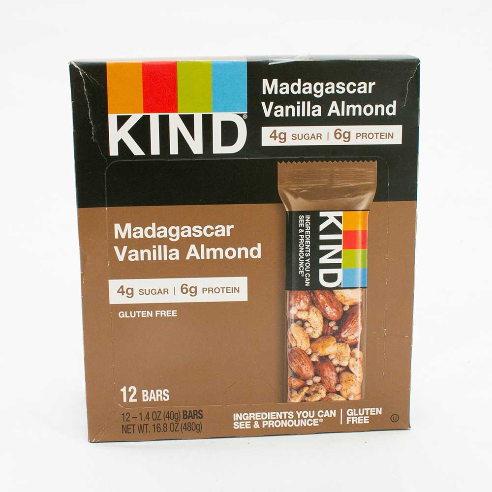 Kind Madagaskar Vanilla Almond Bar, 1.4 Ounce -- 12 per case.