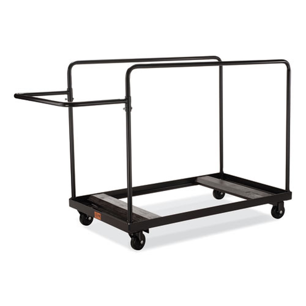 NPS Folding Brown Table Dolly for Round Tables, 660 Pound Capacity