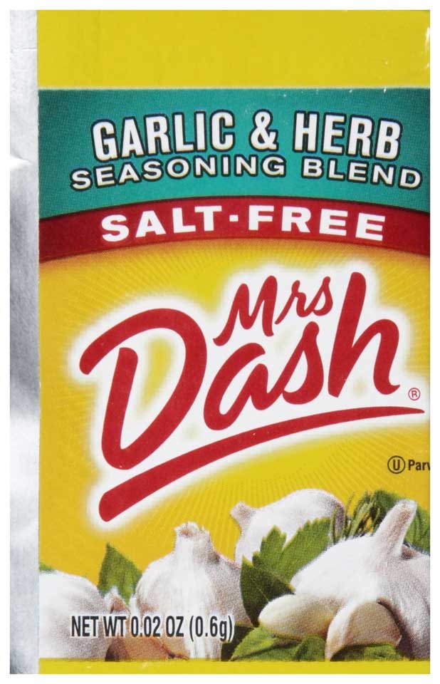 Mrs Dash Garlic and Herb Salt Free Spice Seasoning Blend -- 500 per case.
