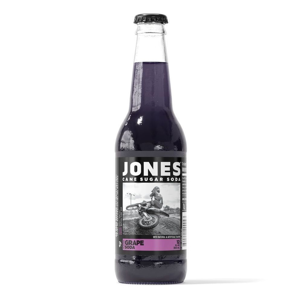 Jones Grape Cane Sugar Soda, 12 Fluid Ounce -- 12 per case