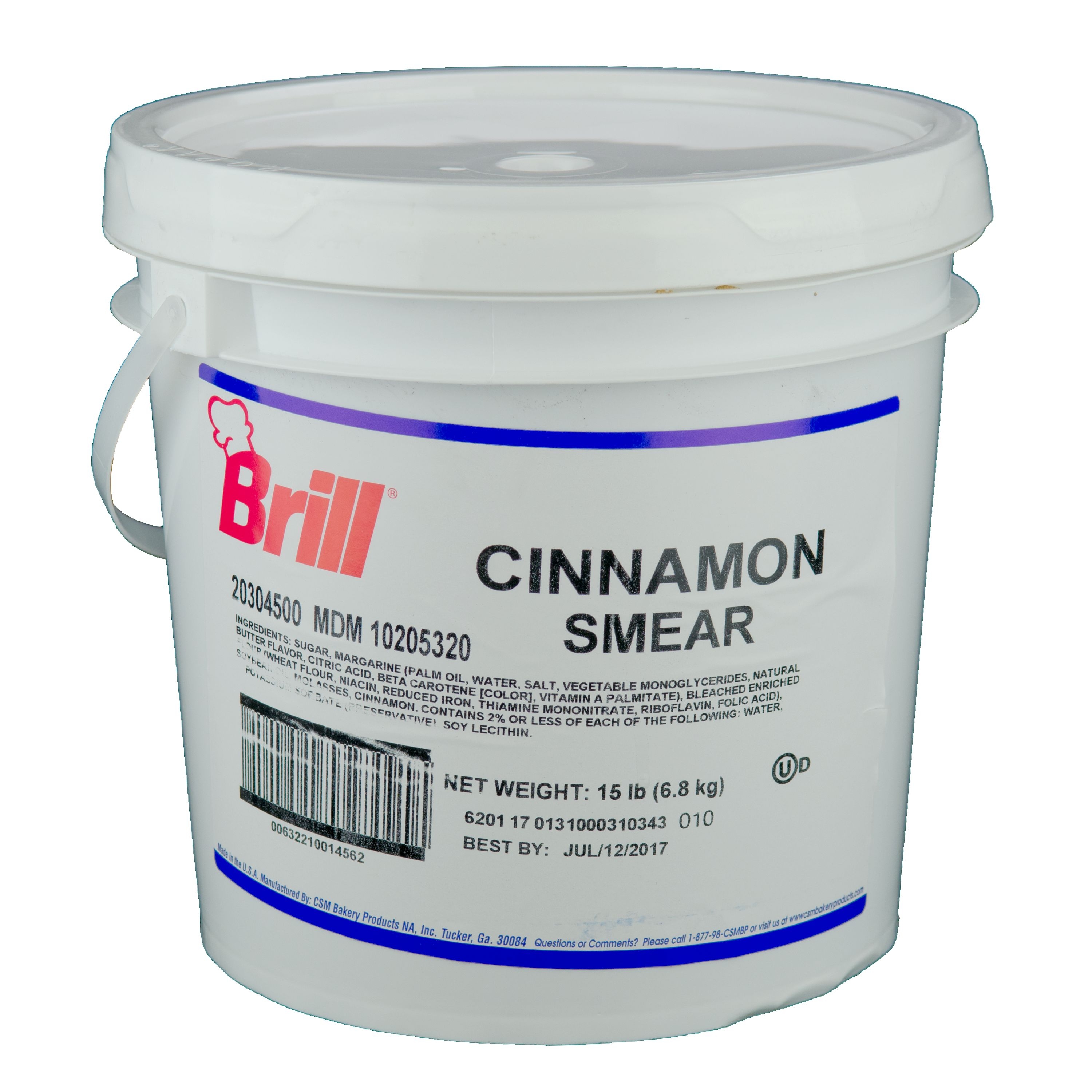 Brill Cinnamon Smear, 15 Pound Pail.