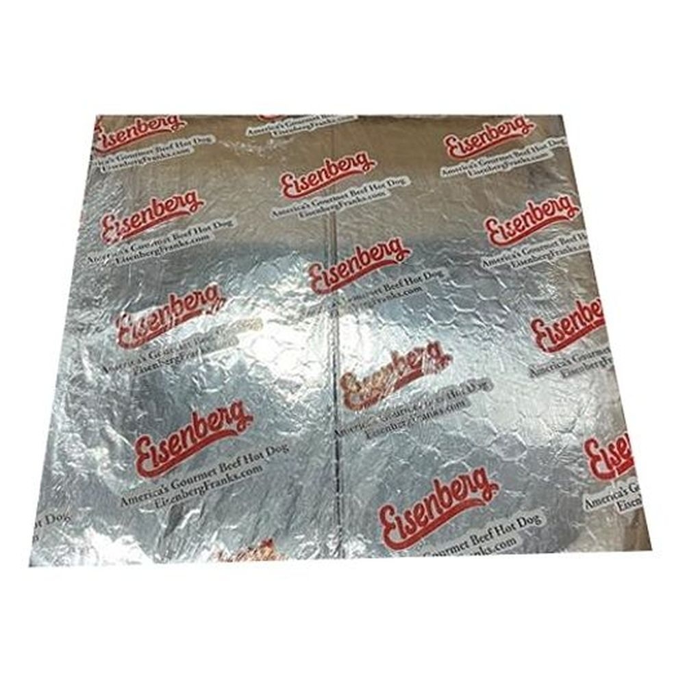 Eisenberg Foil Hot Dog Wrap Sheet, 2000 count