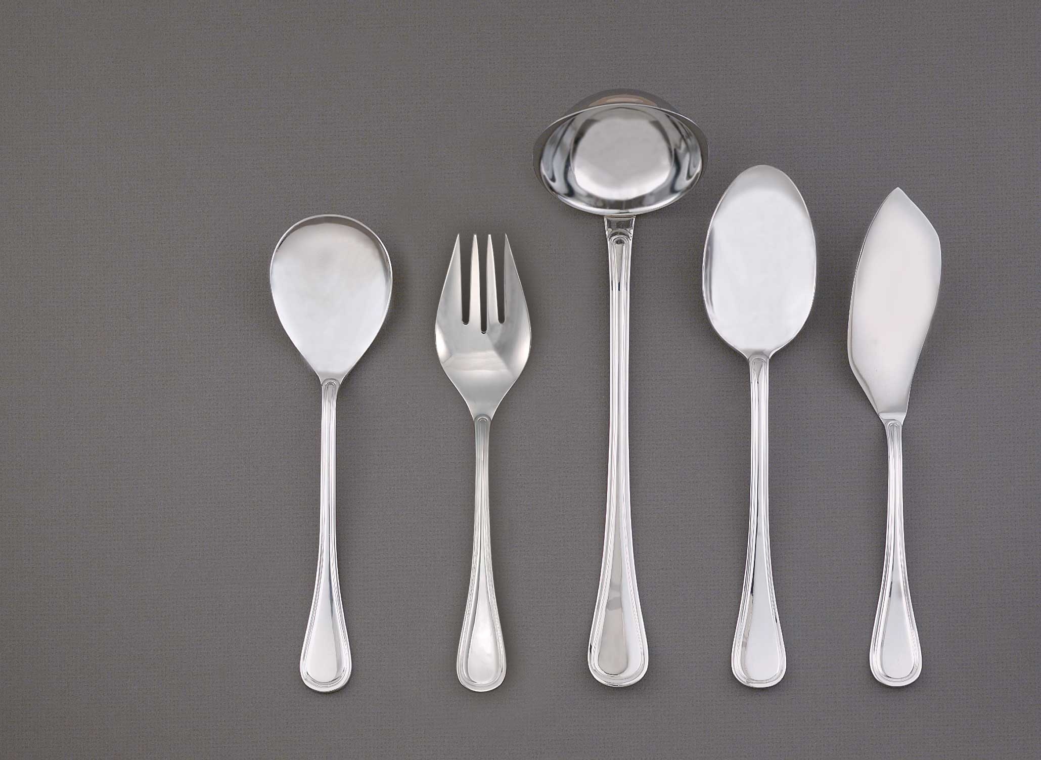 World Tableware Louvre Collection 18/8 Stainless Steel Solid Serving Spoon, 9 1/2 inch.