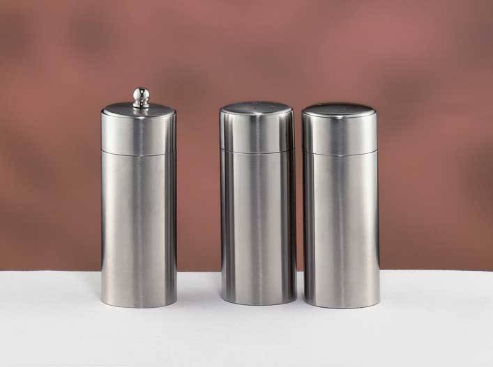 World Tableware Stainless Steel Salt Shaker, 3 1/2 Ounce -- 6 per case.