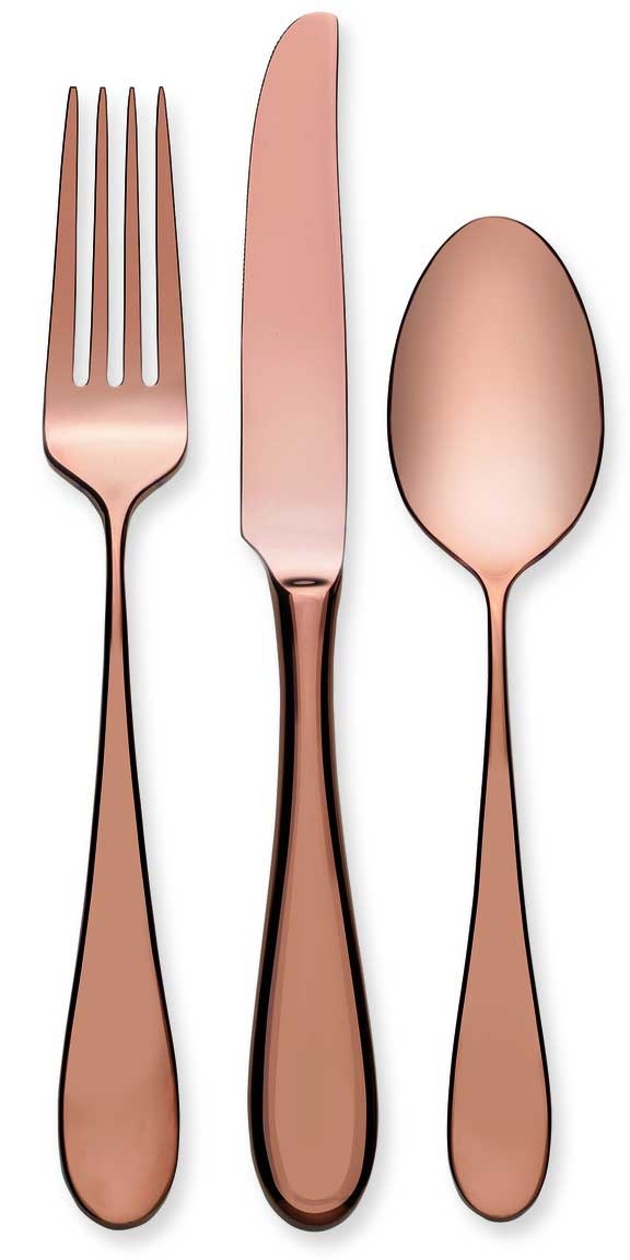 World Tableware Santa Cruz Copper Salad Fork, 7 1/8 inch -- 12 per case.