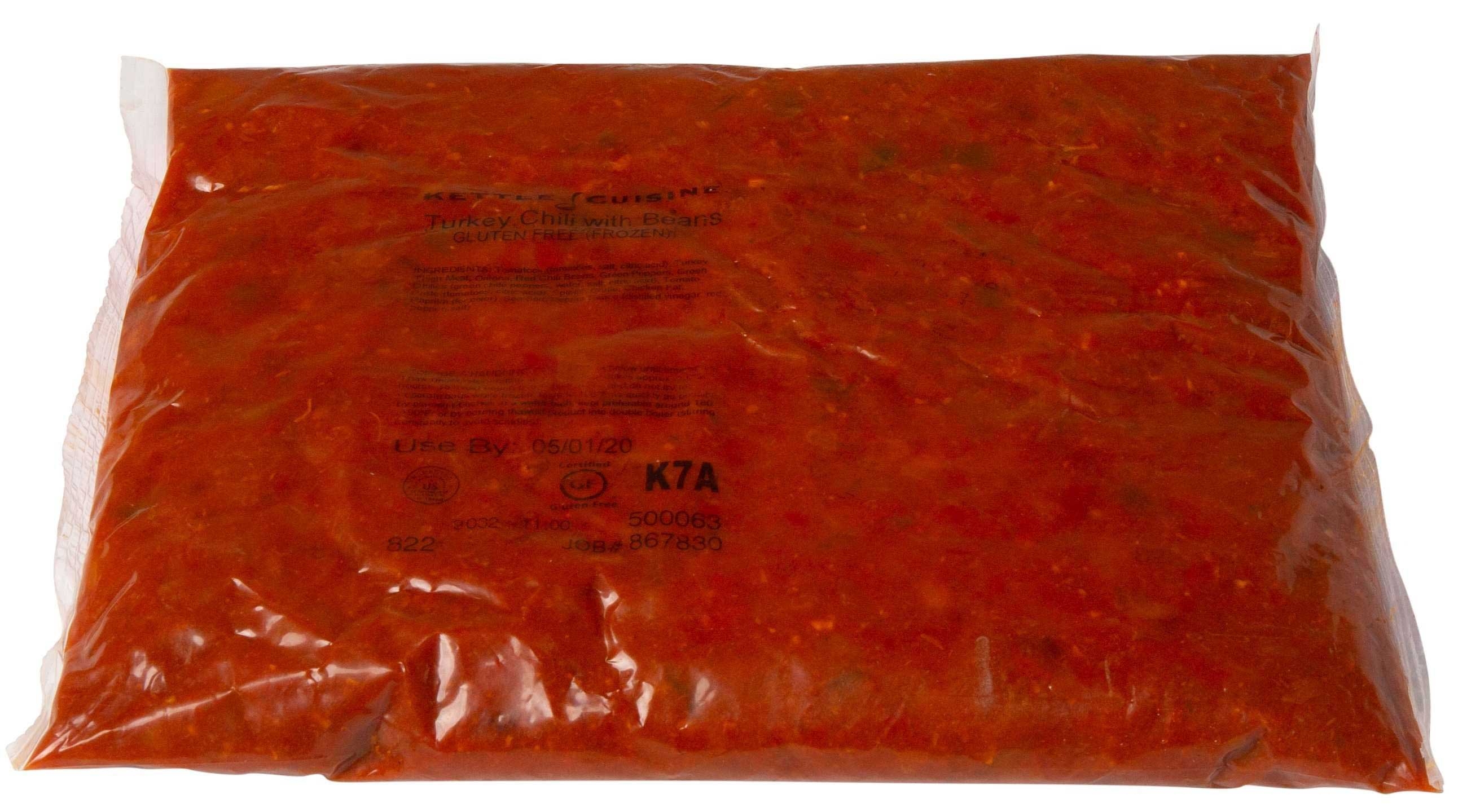 Kettle Cuisine Turkey Chili with Beans, 4 Pound -- 4 per case