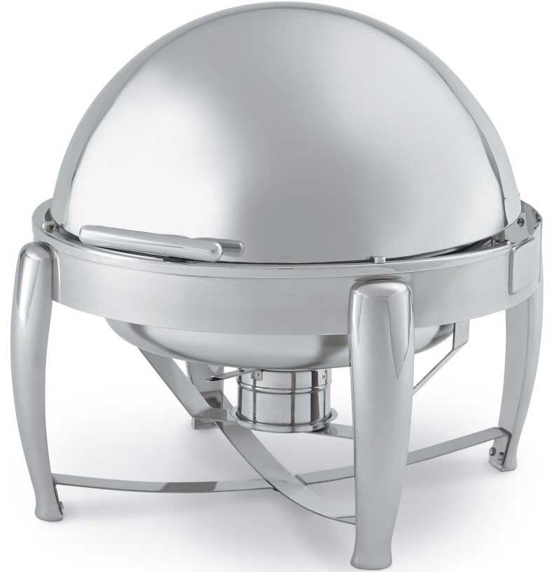 Vollrath Deluxe Round Roll Top Chafer, 7 Quart