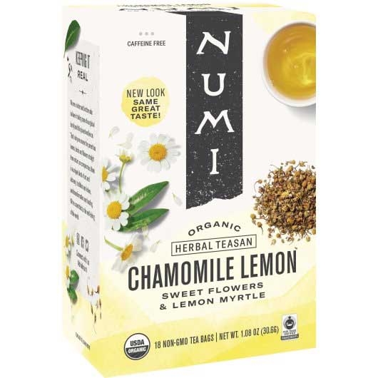 Numi Organic Chamomile Lemon Herbal Tea, 0.07 Pound -- 6 per case.