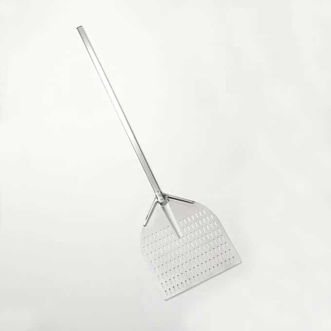 American Metalcraft Deluxe All Aluminum Pizza Peel with Linear Perforated Medium Blade, 55.5 inch Overall Length