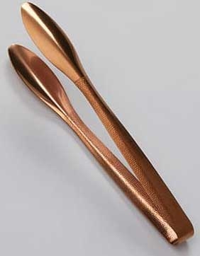 American Metalcraft Vintage Bronze Hammered Serving Tong, 11 3/4 inch Length