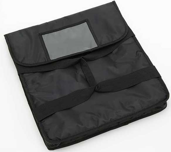American Metalcraft Black Deluxe Pizza Delivery Bag, 18 inch Square x 5 inch Height