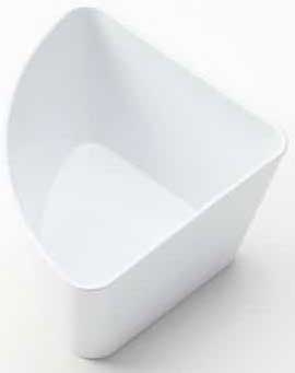 American Metalcraft White ABS Plastic Quarter Size Round Insert Only, 15 Ounce