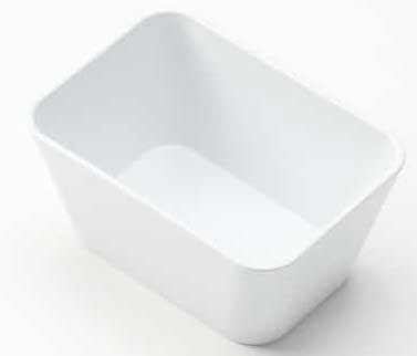 American Metalcraft White ABS Plastic Quarter Size Rectangular Insert Only, 16 Ounce