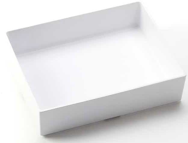 American Metalcraft Naturals Collection White Bento Box, 10-7/8 inch Length x 8-1/4 inch Width x 2-3/4 inch Height
