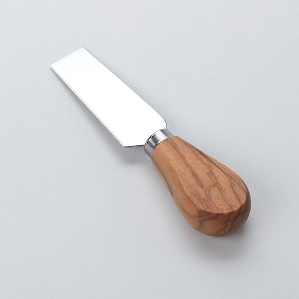 American Metalcraft Hard Olive Wood Cheese Knife, 5 inch Length