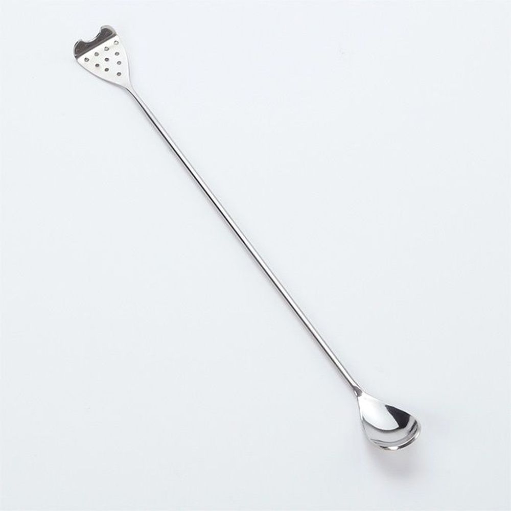American Metalcraft Stainless Steel Bar Spoon with Strainer, 12 inch Length