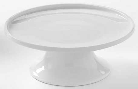 American Metalcraft Porcelain Large Serving Stand, 8 inch Dia x 3 1/8 inch Height