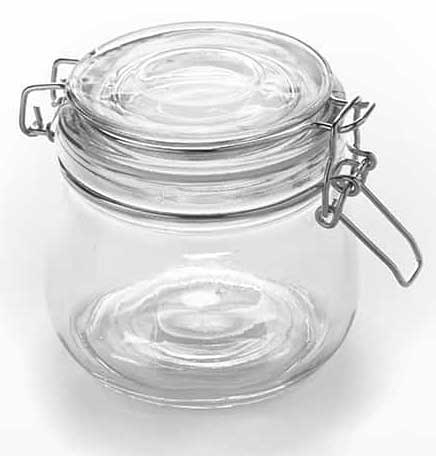 American Metalcraft Glass Apothecary Jar, 16 Ounce