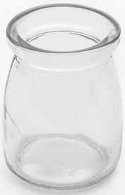 American Metalcraft Round Clear Glass Jar, 4 Ounce