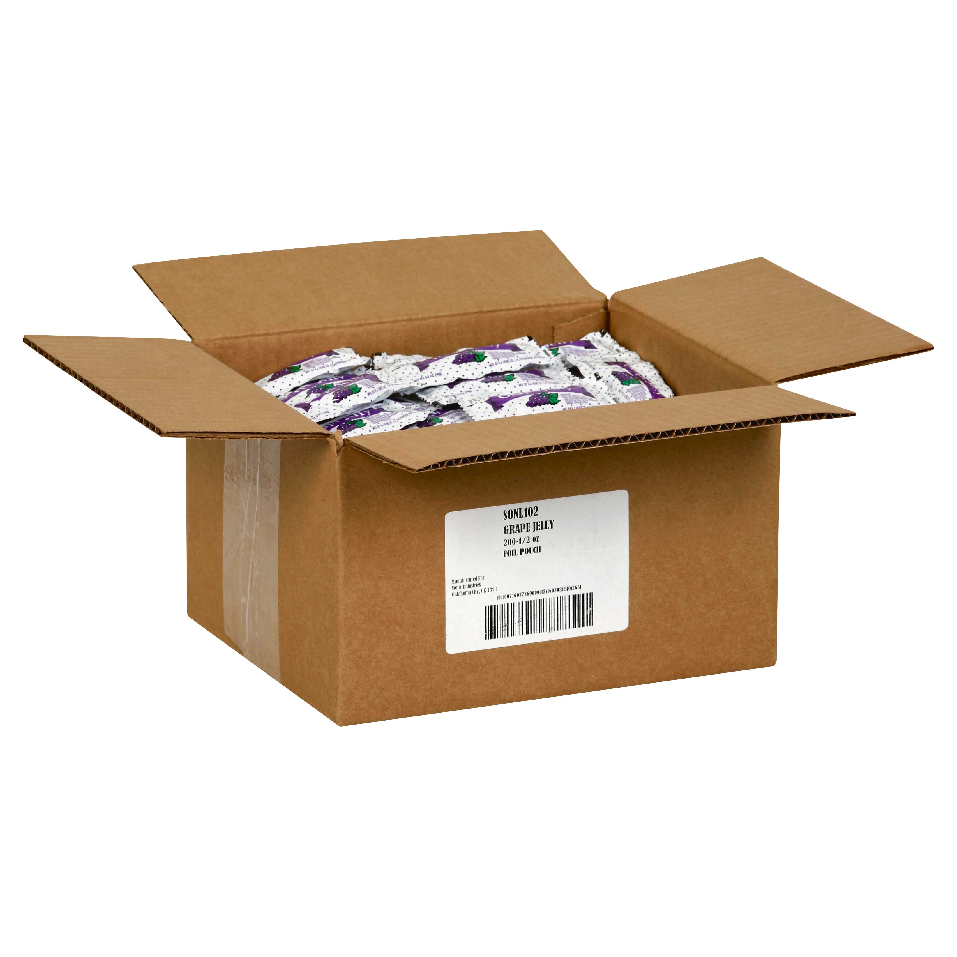 Portion Pac Jelly Grape Foil Pouch, .5 Ounce -- 200 Count