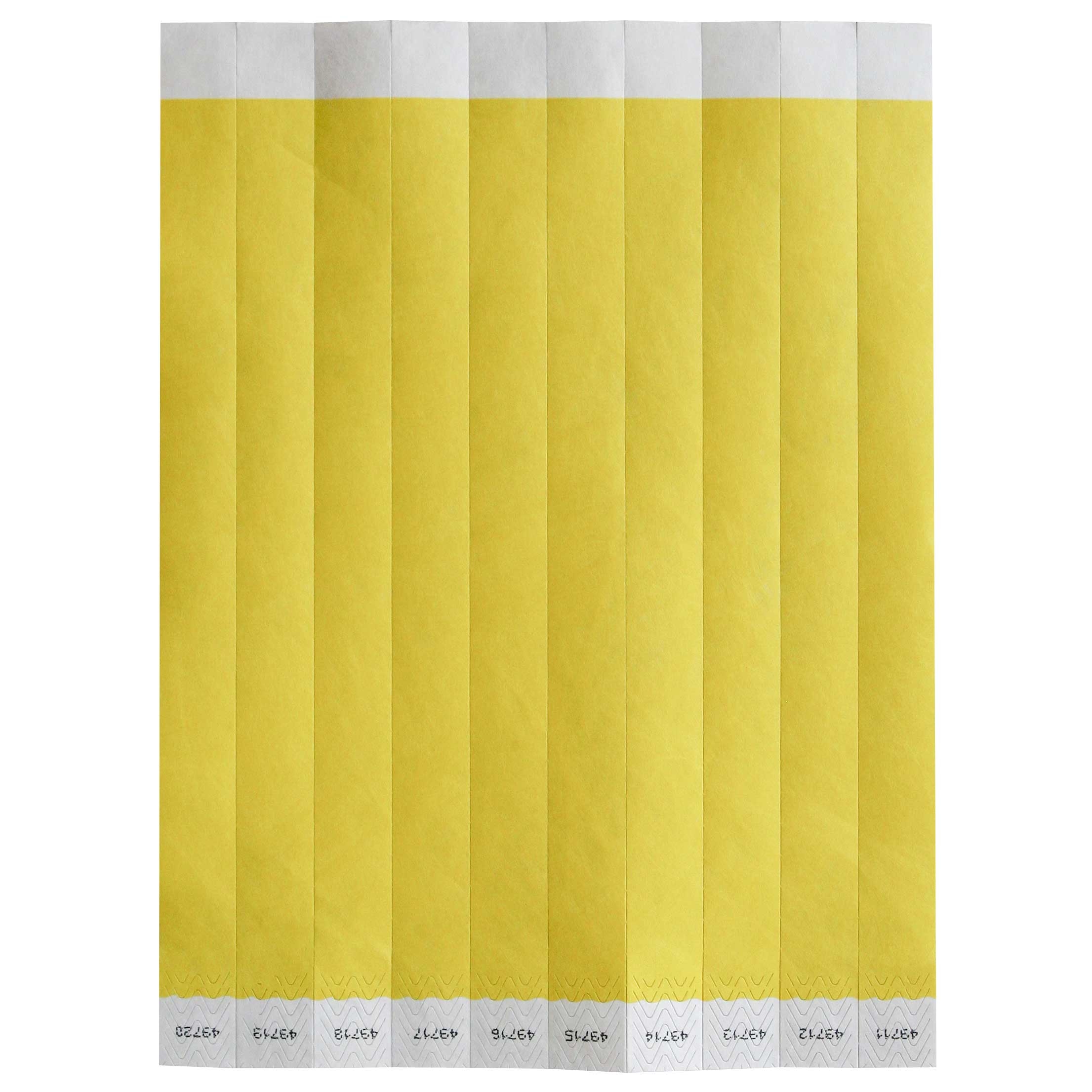 Bar Maid Yellow Solid Security Wristband -- 500 per case