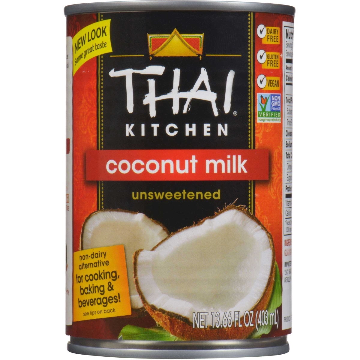 Thai Kitchen Coconut Milk, 13.66 Fluid Ounce -- 24 per case.