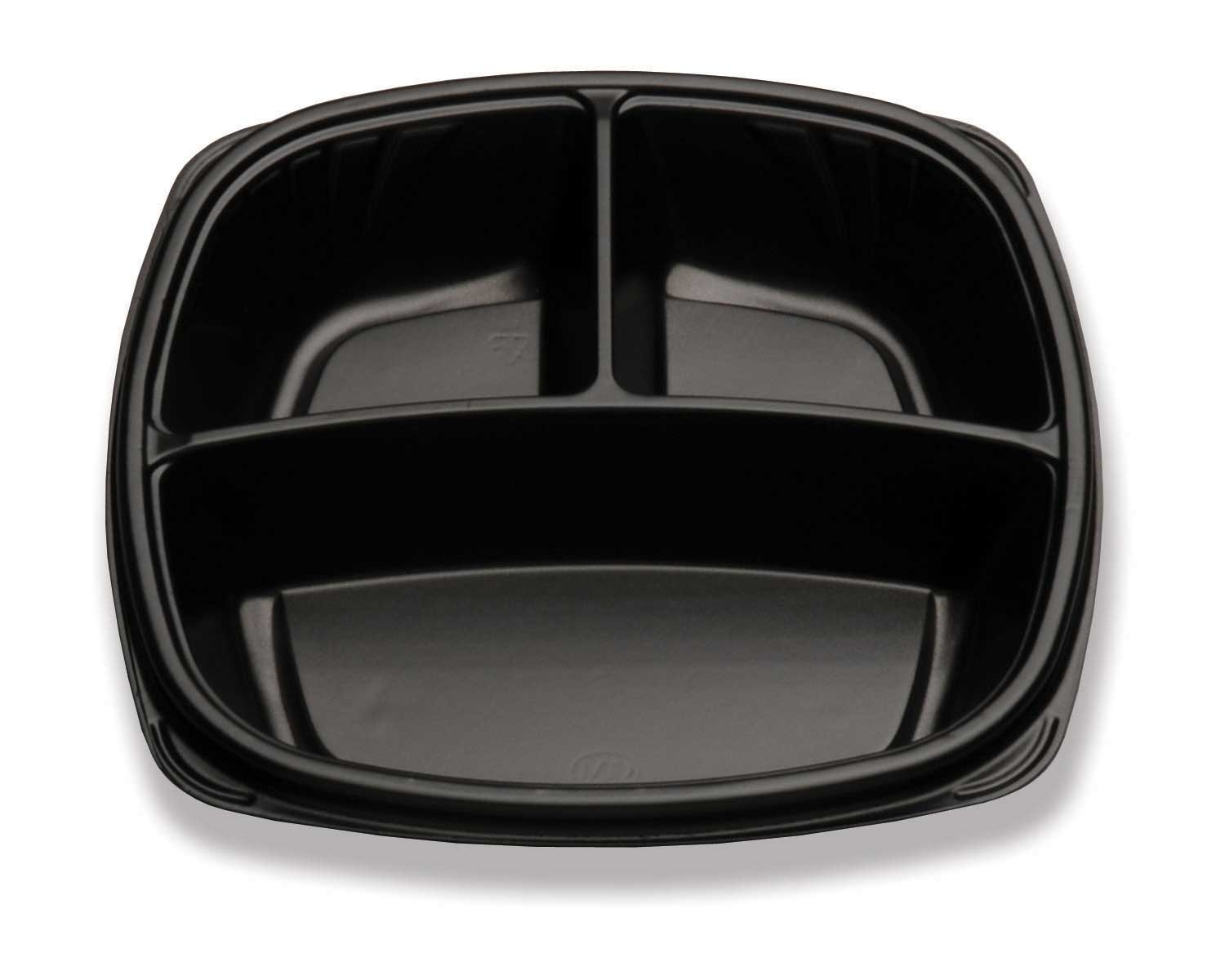 D and W Fine Pack Forum 3 Compartment Container, 10 inch -- 160 per case.