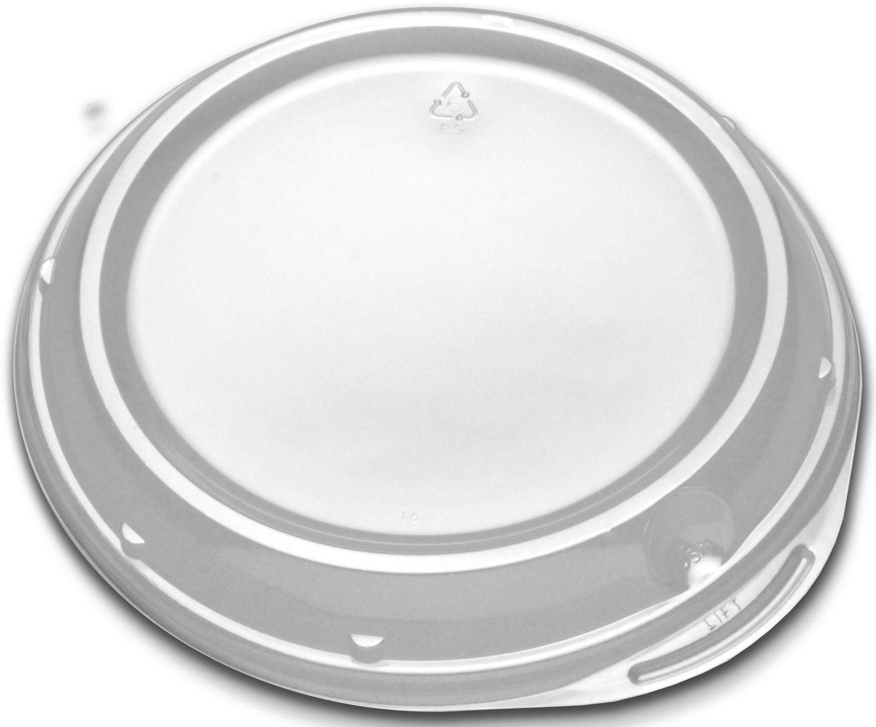 D and W Fine Pack Tradewinds Polystyrene Bowl Lid, 24 Ounce -- 400 per case