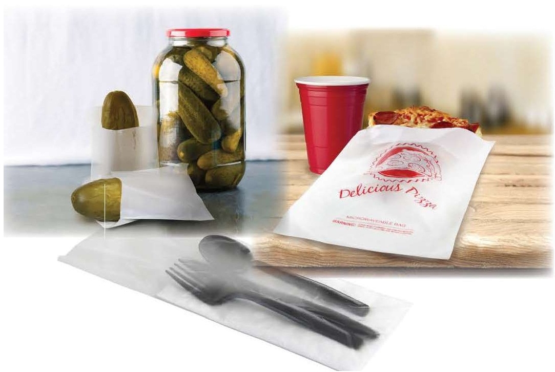 Pak Sher Silverware Bag, 3.5 x 10 inch -- 2000 per case.