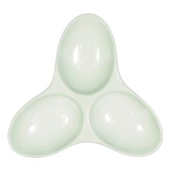 Vertex China Ventana Collection Porcelain White Tripod Dish, 6 inch -- 36 per case.