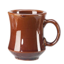 Vertex China Brown Accessories Collection Newport Caramel Mug, 3 1/4 inch -- 36 per case.