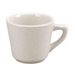 Vertex China Vista Collection Undecorated American White Tall Cup, 3 3/8 inch -- 36 per case.